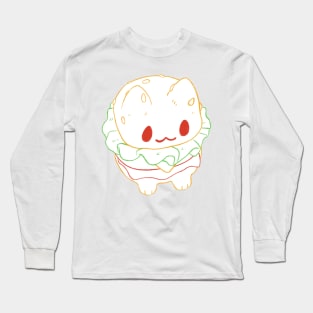 Burger kitty Long Sleeve T-Shirt